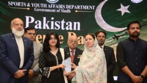 Defence Day event at Iqra University Karachi honouring Pakistan military heroes