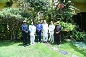 Senator Abdul Haseeb Khan meeting US trade delegation from Houston in Karachi