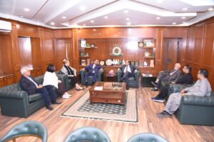 Mian Zahid Hussain meeting Houston trade delegation at FPCCI Federation House Karachi