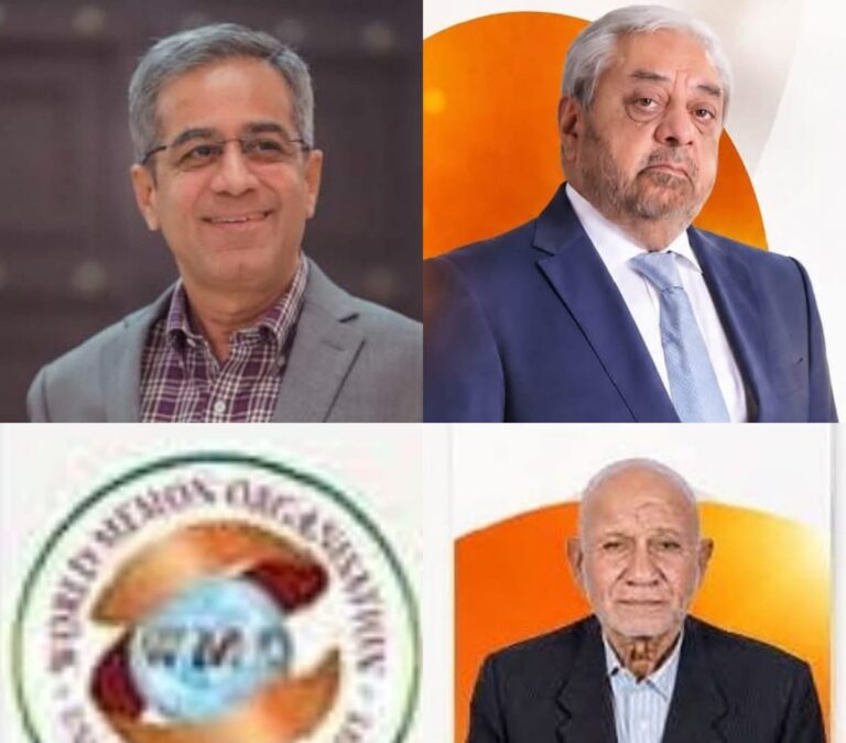 Mansoor Kadwani congratulates WMO Pakistan President Muhammad Ashraf Machiyara