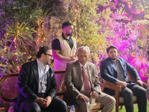 Dr Mirza Ikhtiar Baig attends dinner honouring Sindh Governor Syed Nehal Hashmi in Karachi.