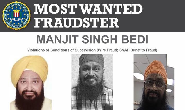 Manjit Singh Bedi wanted by FBI for alleged SNAP benefits fraud