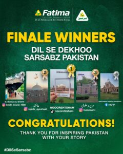 Sarsabz announces winners of the Dil Se Dekho Sarsabz Pakistan social media campaign.