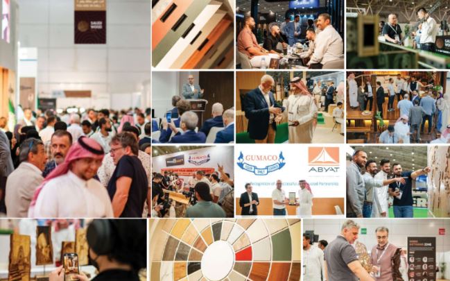 Global WoodShow exhibition showcasing wood, furniture and manufacturing technologies in Riyadh.