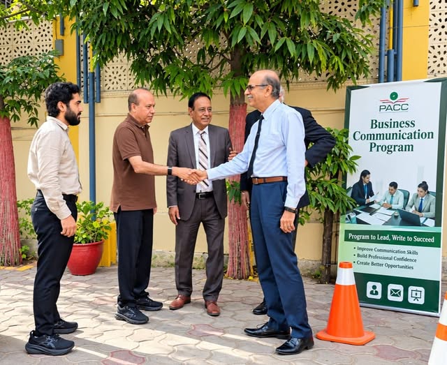 Jilani Yousuf with Medicam Group Chairman Khalil Ahmed Nanitaal Wala at PACC Karachi.