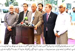 Governor Sindh Syed Muhammad Nehal Hashmi at the Awareness and Diagnostic Eye Camp in Karachi