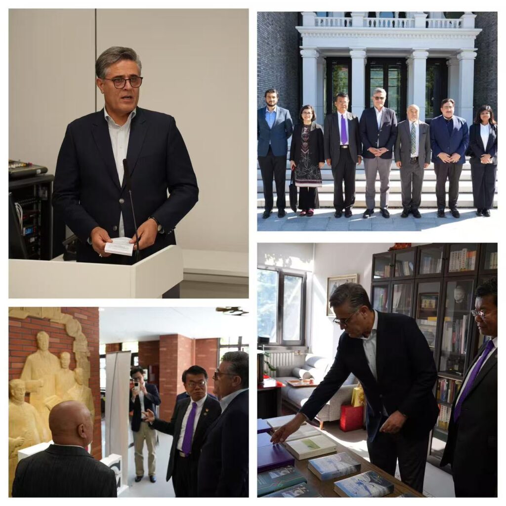Pakistan Ambassador Khalil Hashmi attends Tsinghua University book launch on Pakistan-China historical and cultural ties.