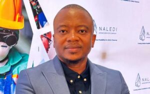 Naledi Mining Services CEO Bokang Thitoyamore at African Mining Week 2026 in Cape Town.