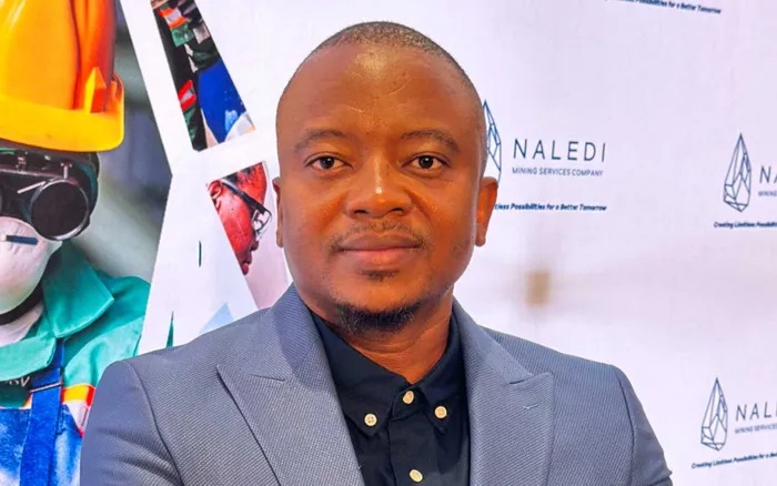Naledi Mining Services CEO Bokang Thitoyamore at African Mining Week 2026 in Cape Town.
