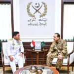 Indonesian Navy Chief Meets Asim Munir at GHQ