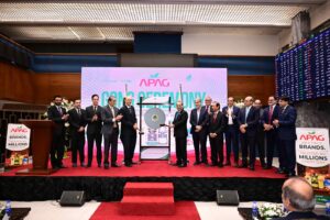 APAG Soya Supreme maker lists on Pakistan Stock Exchange during a Gong Ceremony in Karachi.
