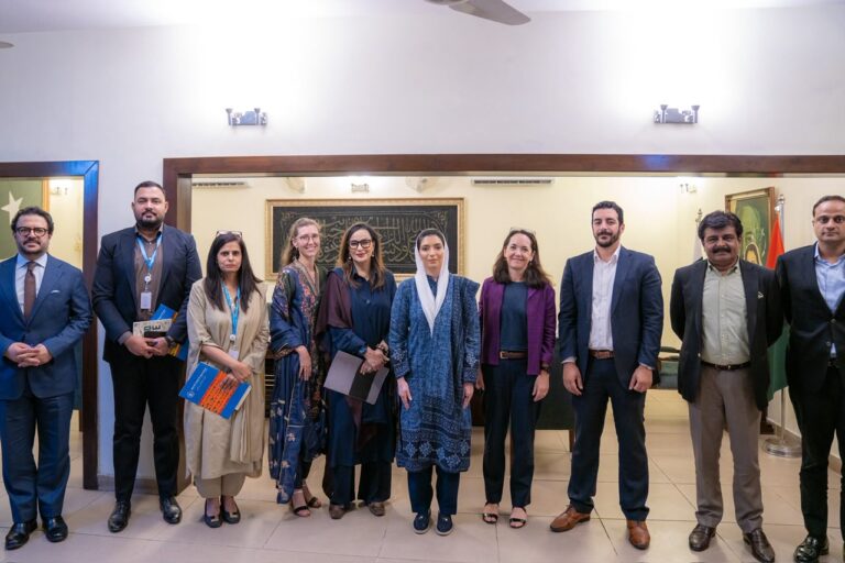 Asifa Bhutto Zardari meets WFP Pakistan delegation in Karachi to discuss Zero Hunger and nutrition.