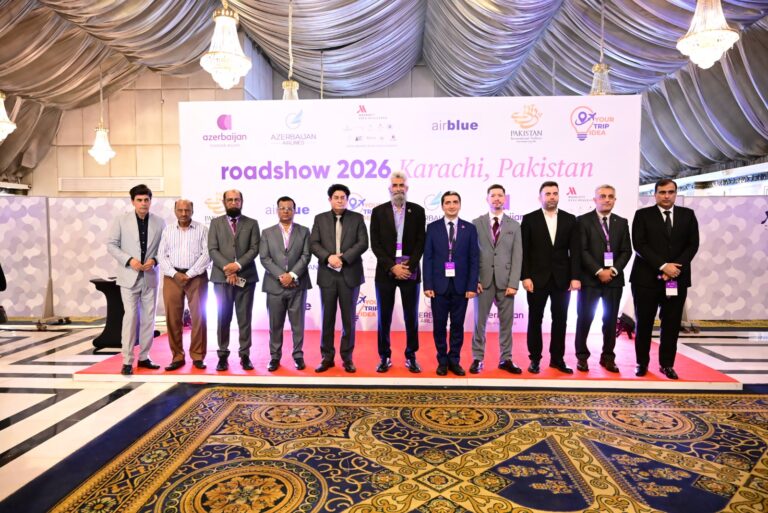 Azerbaijan Tourism Board promotes tourism destinations and travel opportunities during roadshows in Pakistan.