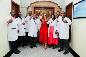 Merck Foundation CEO Dr. Rasha Kelej discussing cancer care and healthcare capacity building in Africa.