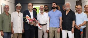 Muhammad Ahmed Shah inaugurates Akram Spaul’s Unspoken Spaces art exhibition in Karachi.