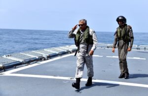 Admiral Naveed Ashraf visiting Pakistan Navy units during Exercise SEASPARK 2026.