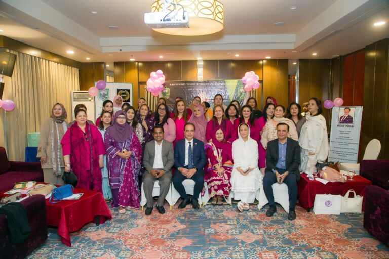 KWCCI-Malir newly elected leadership during the 2026-2028 term oath-taking ceremony in Karachi.
