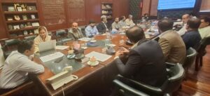 Karachi Commissioner Hassan Naqvi chairs a meeting on preventing bird strikes around Karachi Airport.