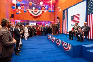 U.S. Consulate Karachi Freedom 250 reception with Sindh leaders and U.S. official