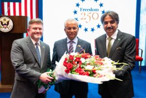 U.S. Consulate Karachi Freedom 250 reception with Sindh leaders and U.S. officials