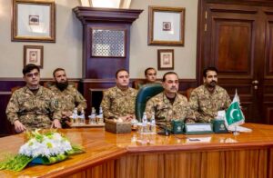 Saudi, Pakistani and Turkish military chiefs at the Makkah Defense Agreement meeting in Riyadh.