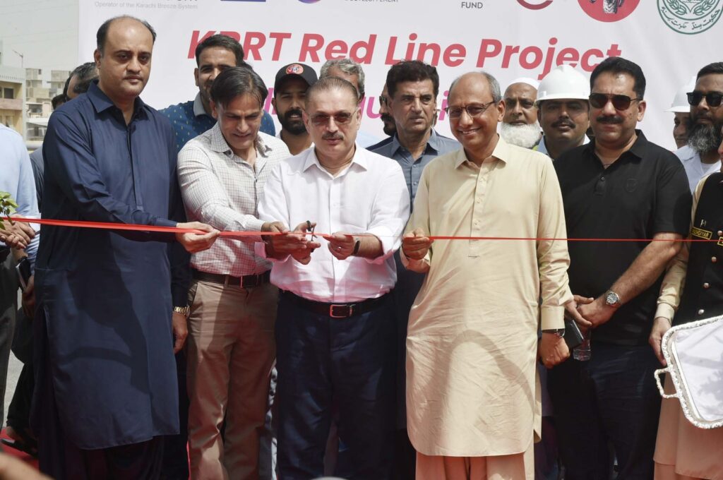 Sharjeel Memon inaugurates Mosimiyat Flyover on Karachi Red Line BRT corridor