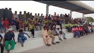 Young football players during Manghopir Football Tournament 2026 opening match