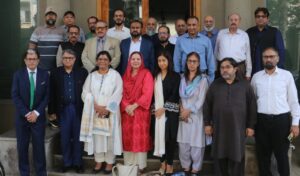 Raisa Adil meets APNS Executive Committee members at APNS House Karachi