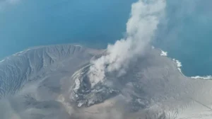 Anak Krakatau volcano erupting in Indonesia’s Sunda Strait