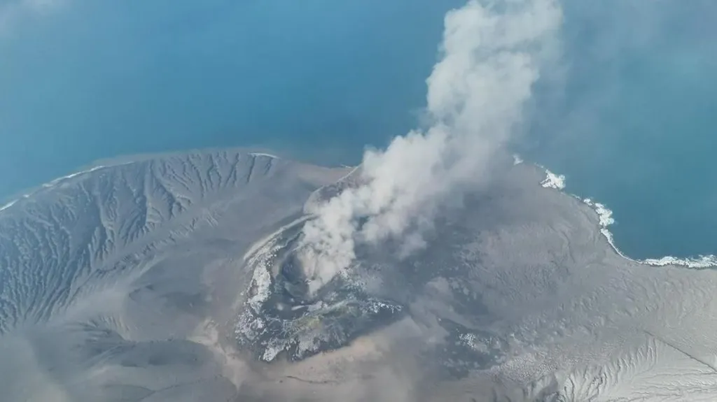 Anak Krakatau volcano erupting in Indonesia’s Sunda Strait