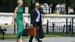 Donald Trump at the White House as financial disclosures reveal cash gifts to four aides.