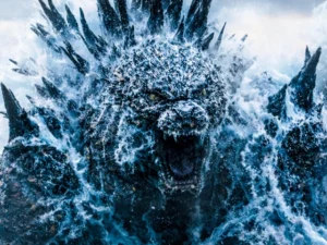 Godzilla Minus Zero poster featuring Godzilla in the upcoming Japanese sequel