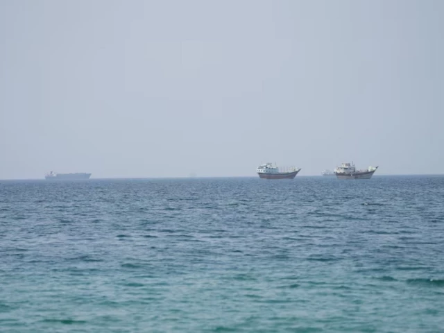 Oil tanker in the Strait of Hormuz amid rising maritime security tensions