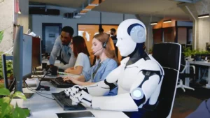 AI-powered contact center using artificial intelligence and customer service analytics