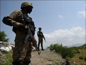 Security forces conduct a counterterrorism operation in Panjgur Balochistan