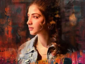Kinza Hashmi in the Artist segment of Pakistani film Sheroes.