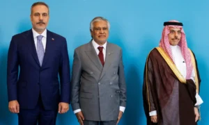 Makkah Defence Pact meeting between Pakistan Saudi Arabia and Türkiye in Riyadh