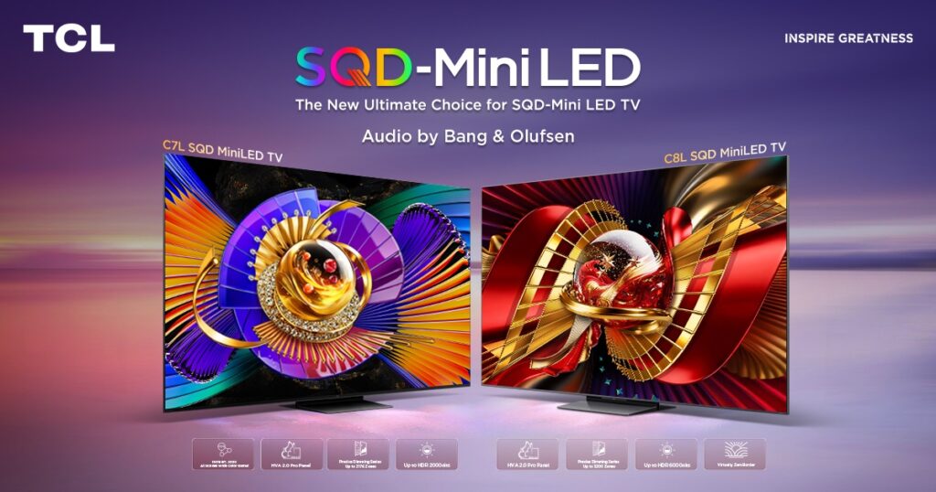 SQD-Mini LED television by TCL showcasing next-generation display technology in Pakistan.