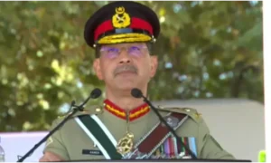 General Aamer Raza warns adversaries against miscalculation at the PMA Kakul passing-out parade