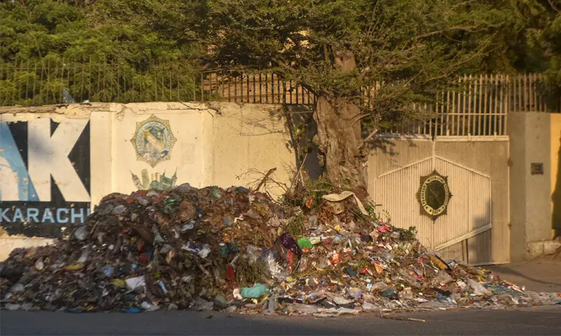 Pakistan Railways and KMC dispute over the Natha Khan Bridge to Pehlwan Goth road project in Karachi.