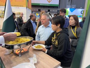 Basmati Rice and Pakistani food products showcased at the Pakistan Pavilion during SIAL Paris 2026.