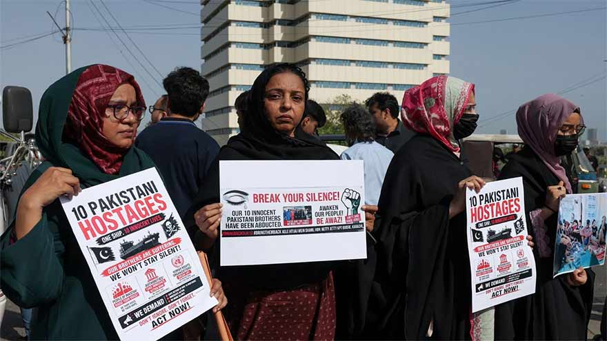 Four Pakistani sailors rescued from hijacked MT Honour 25 return to Karachi