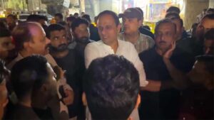 Karachi development projects inspected by Mayor Murtaza Wahab in Bhangoria Town and other areas.