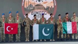 Military Drone competition in Türkiye where Pakistan's team secured second place and Captain Talha won silver.