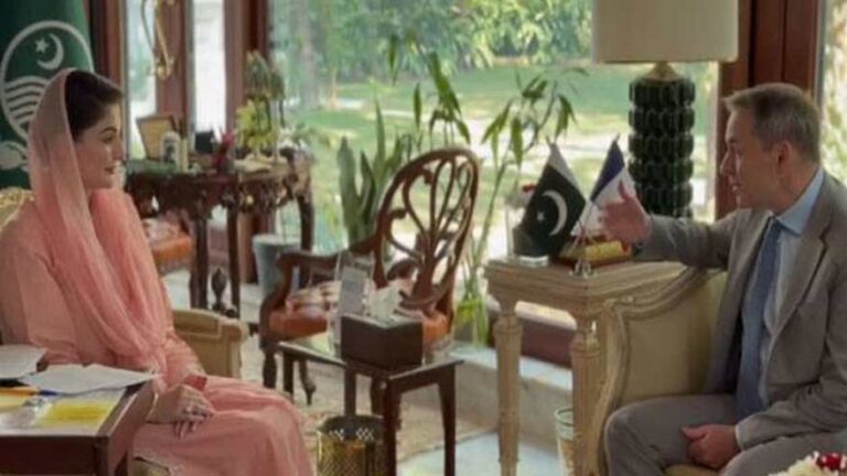 GSP+ Status discussed by Punjab Chief Minister Maryam Nawaz and French Ambassador Jean-Noël Poirier during a meeting in Lahore.