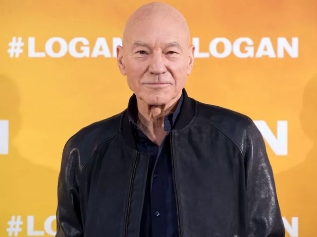 Patrick Stewart, known for his roles as Jean-Luc Picard in Star Trek and Professor Charles Xavier in X-Men.