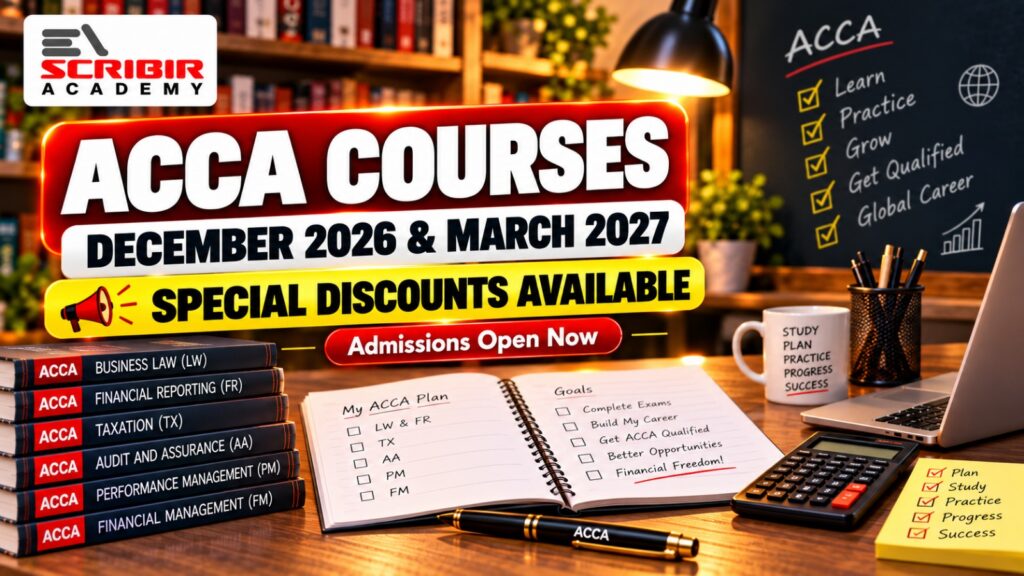 Escribir Academy ACCA courses for December 2026 and March 2027 exam preparation