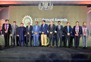 Sindh Chief Minister Murad Ali Shah with KATI leaders at annual dinner in Karachi