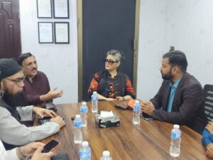Dr Ishrat Abuzar during her visit to Community Policing Center Karachi DHA