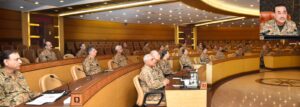 Field Marshal Asim Munir at the 277th Corps Commanders Conference in Rawalpindi